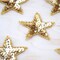 5 Large 3" Gold Sequin Beaded Star Iron On Patch for Clothing Crafts Accessories Decor